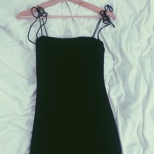 motel verso tie shoulder mini dress